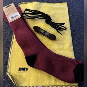 Dr Martens Accessory Kit Red White Long Socks, Dust Bag, Laces